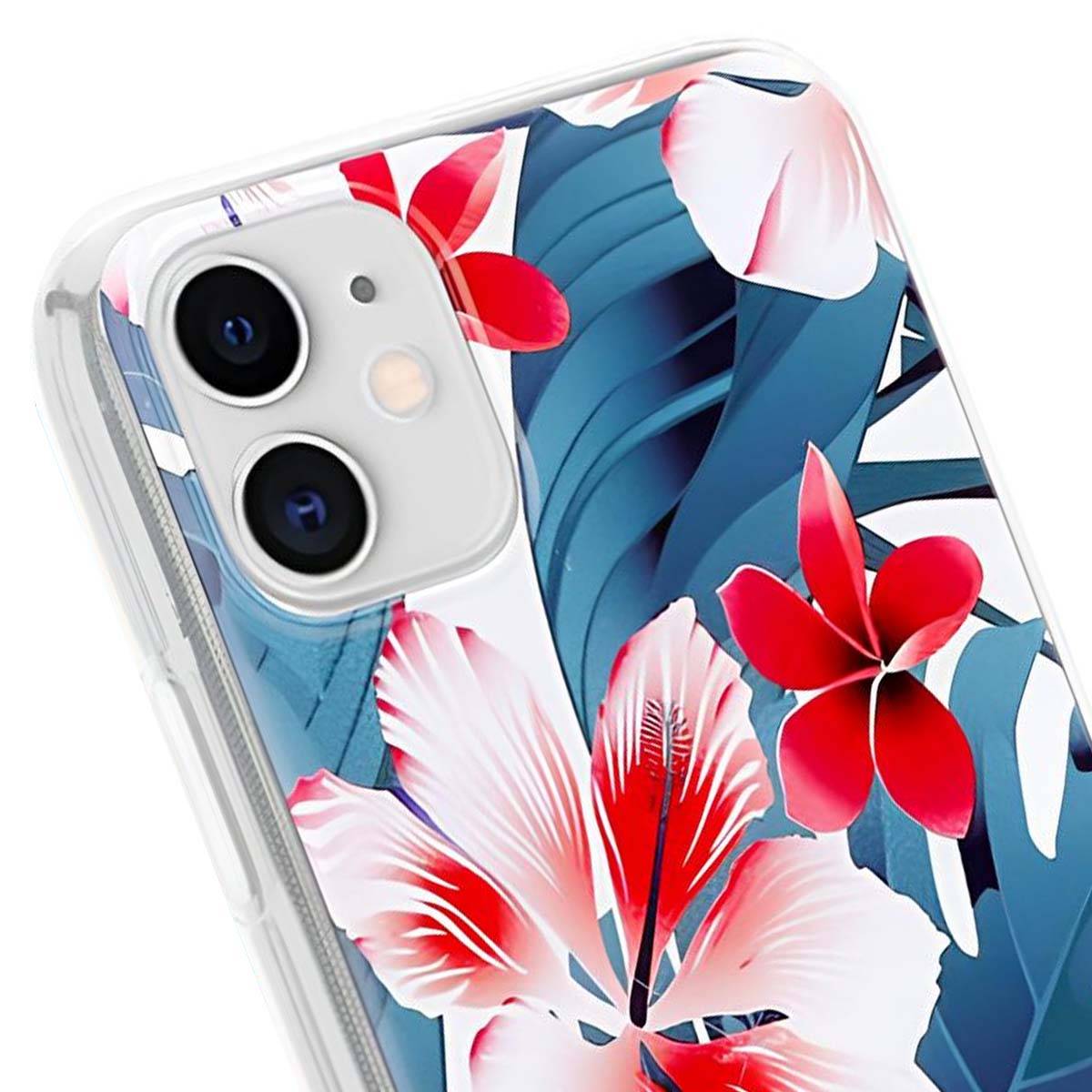 Coque pour iPhone 11 Modèle Flower Case Élégant et Résistant-1