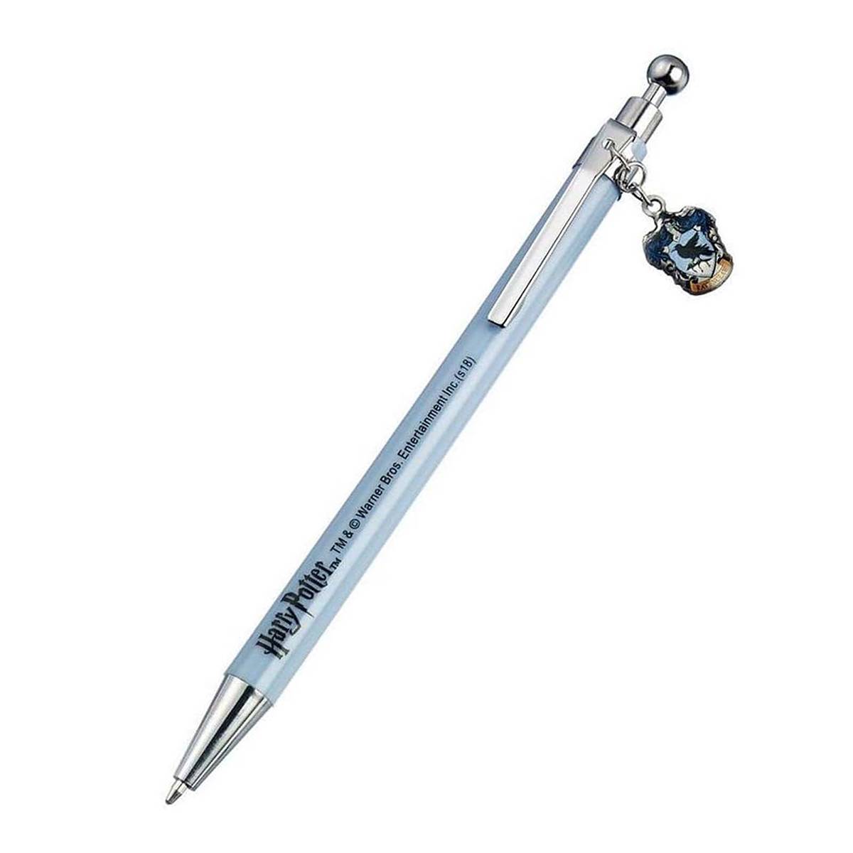 Stylo à Bille 14cm avec Breloque Blason Serdaigle et Embouts Chromés-0