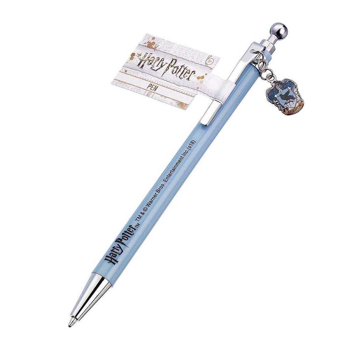 Stylo à Bille 14cm avec Breloque Blason Serdaigle et Embouts Chromés-3