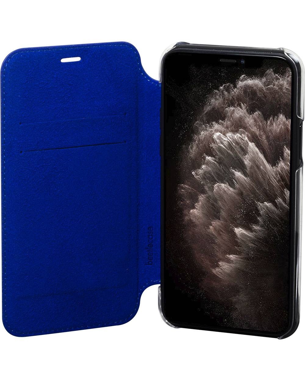 Étui Folio pour Apple iPhone 11 Pro en Cuir avec Dos Transparent et Porte-Cartes-1