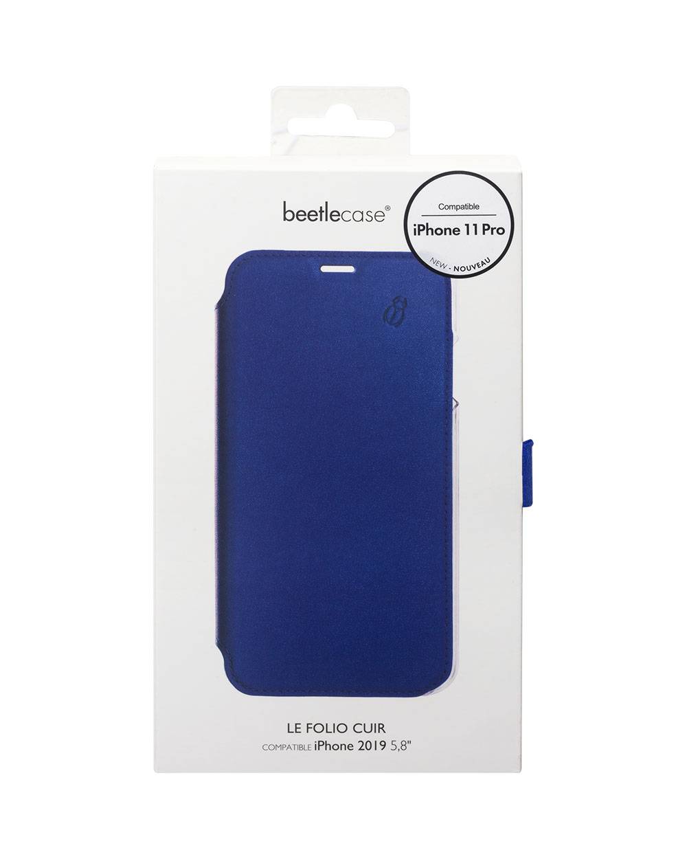 Étui Folio pour Apple iPhone 11 Pro en Cuir avec Dos Transparent et Porte-Cartes-3