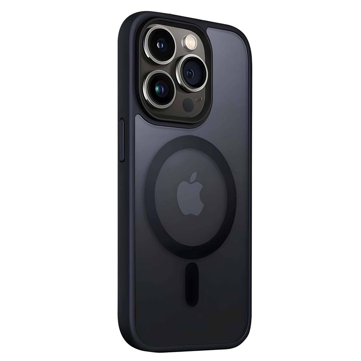 Coque MagSafe pour iPhone 15 Pro Max avec Bord Surélevé-4