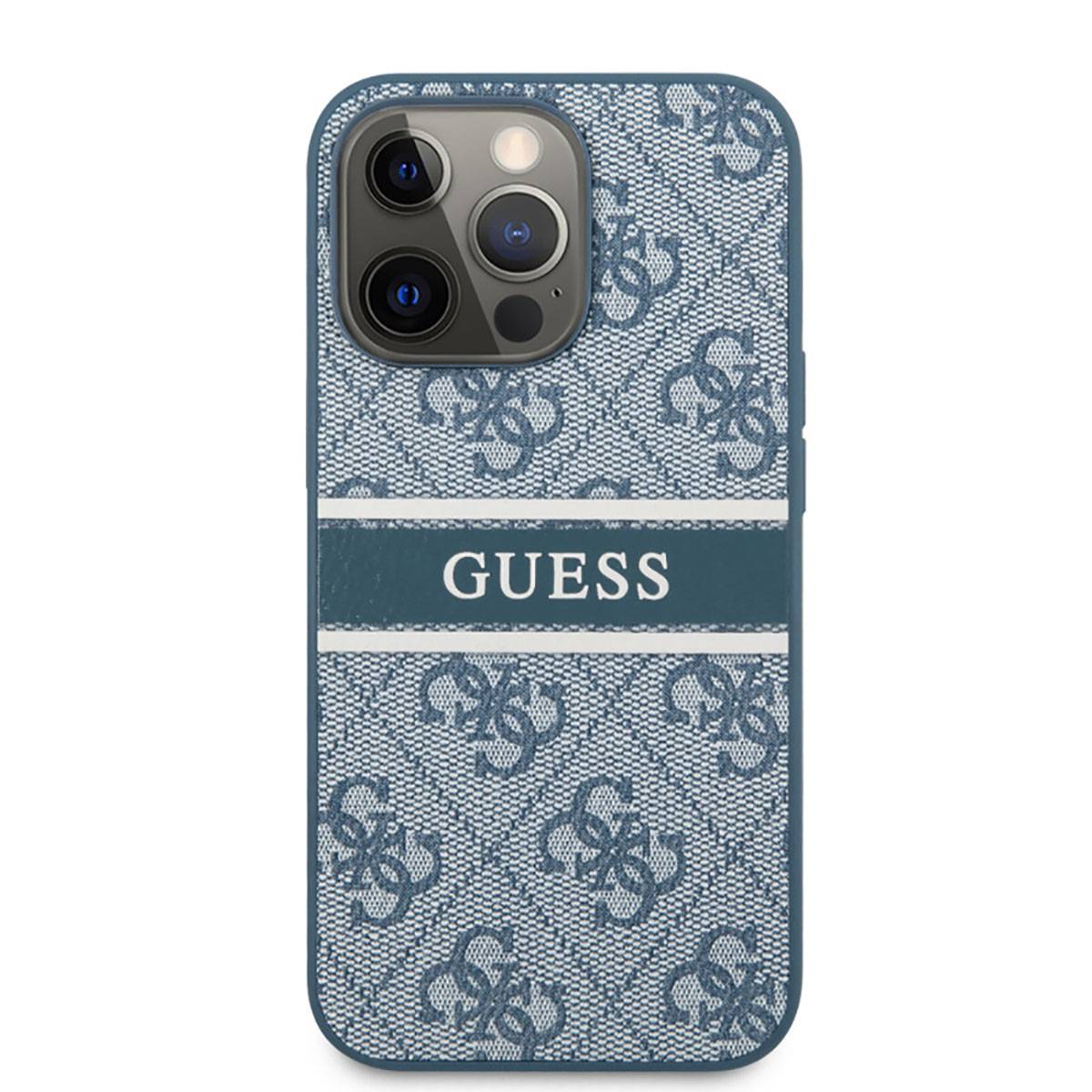 Coque pour Apple iPhone 13 Pro avec Monogramme Guess à Effet Vintage-3