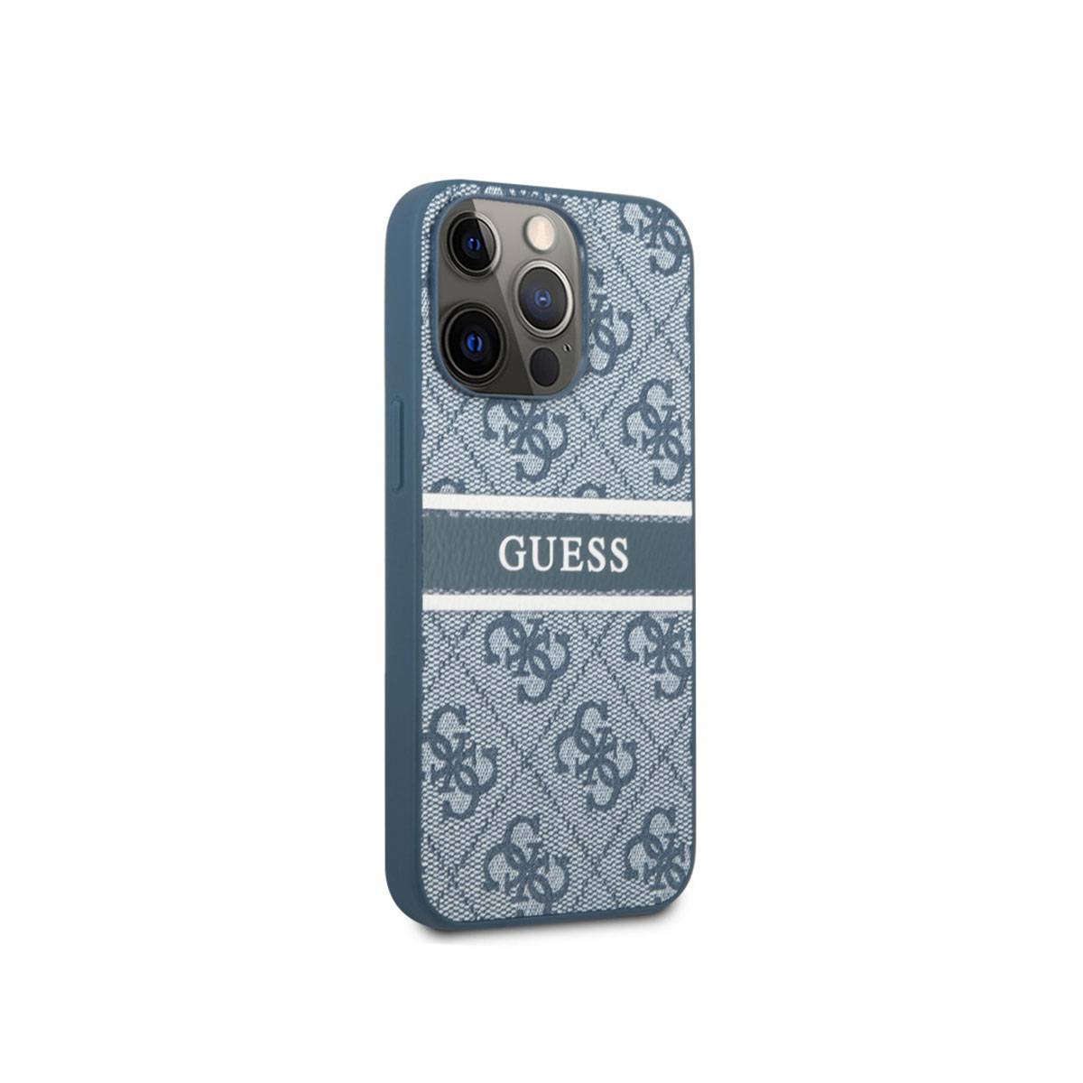 Coque pour Apple iPhone 13 Pro avec Monogramme Guess à Effet Vintage-4