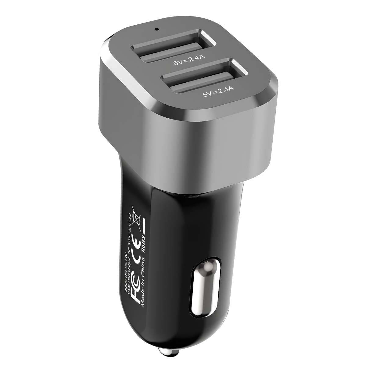 Chargeur Voiture Double USB 2.4A 24W Charge Rapide et Securisé-1