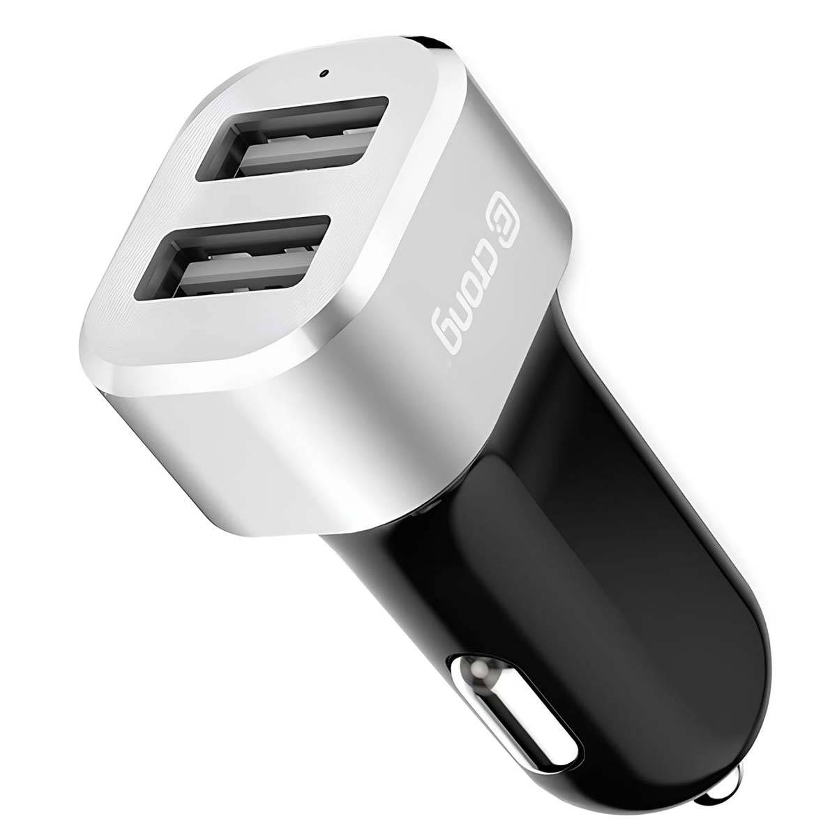 Chargeur Voiture Double USB 2.4A 24W Charge Rapide et Securisé-0
