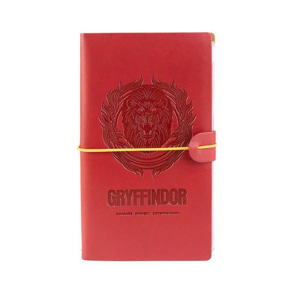 Carnet de Voyage Motif Gryffondor 12x19.6cm avec Élastique de Fermeture
