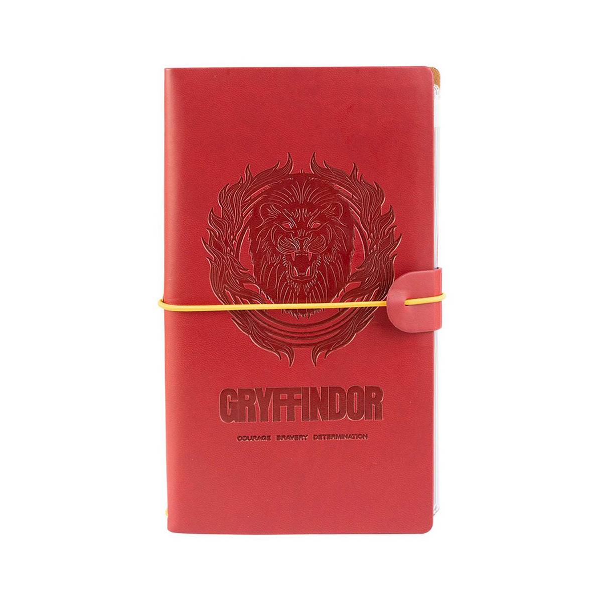 Carnet de Voyage Motif Gryffondor 12x19.6cm avec Élastique de Fermeture-0