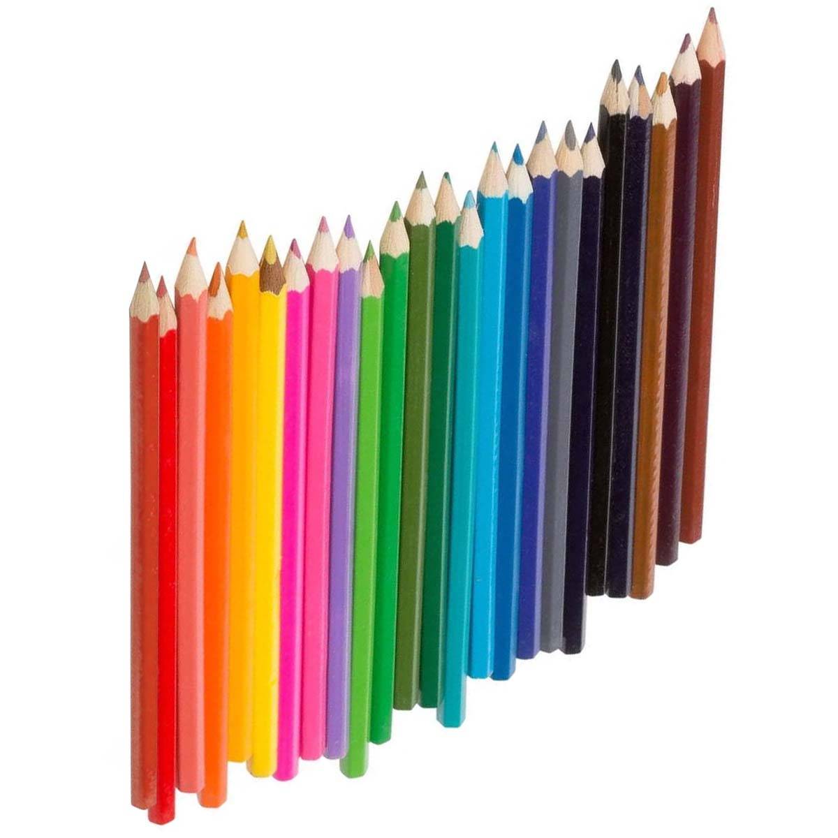 Lot de 24 Crayons de Couleur Variées pour Enfants-0