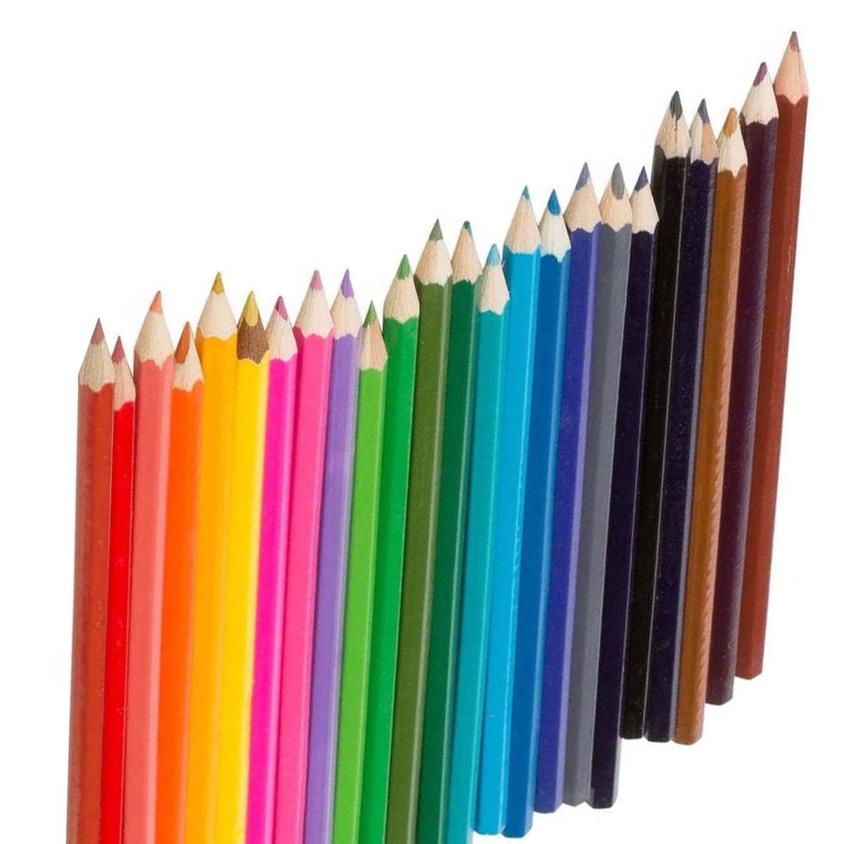 Lot de 24 Crayons de Couleur Variées pour Enfants-3