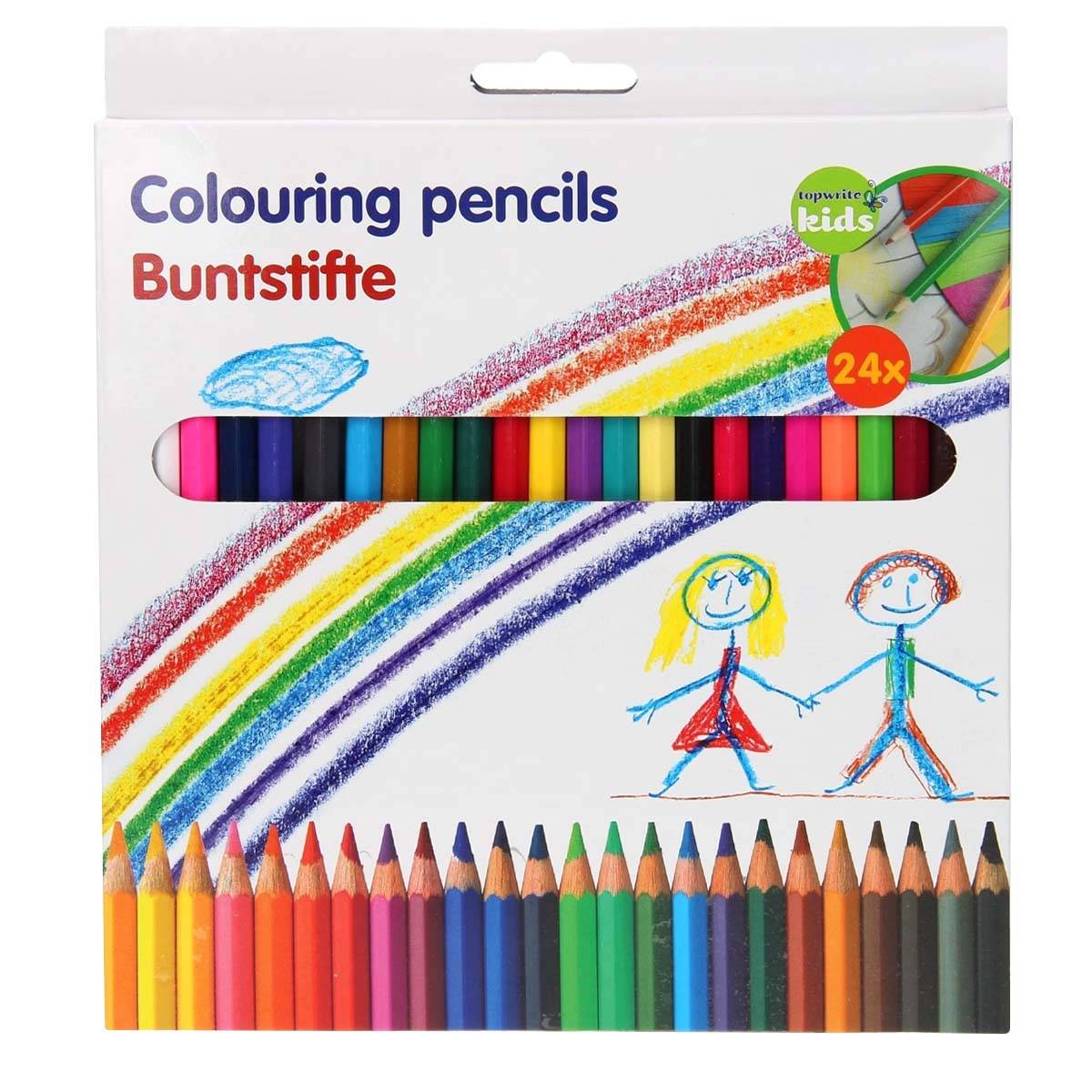 Lot de 24 Crayons de Couleur Variées pour Enfants-4