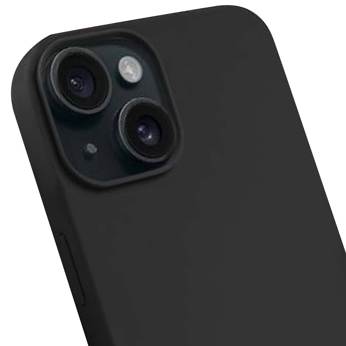 Coque MagSafe en Silicone pour iPhone 15 Plus avec Anneau Magnétique-1