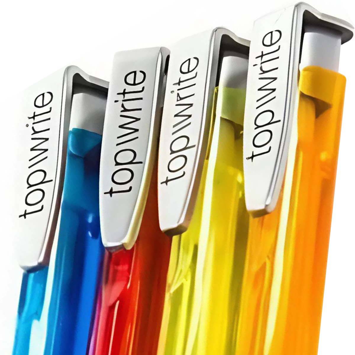 Lot de 4 Stylos à Bille avec Grip Confort en Caoutchouc-3