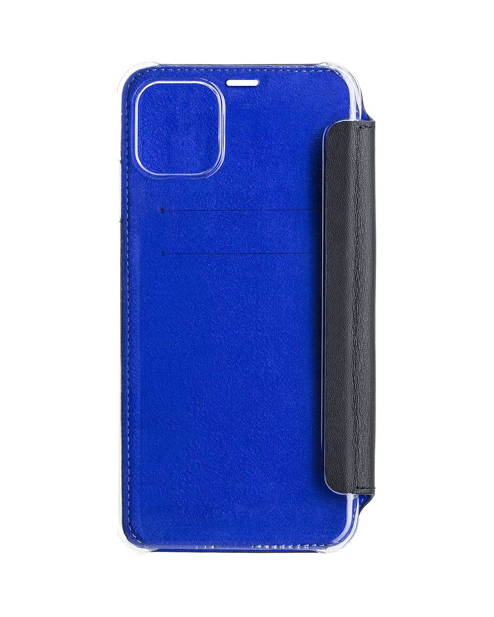 Étui pour Apple iPhone 11 Folio Premium en Cuir avec Dos Cristal et Porte-Cartes-1