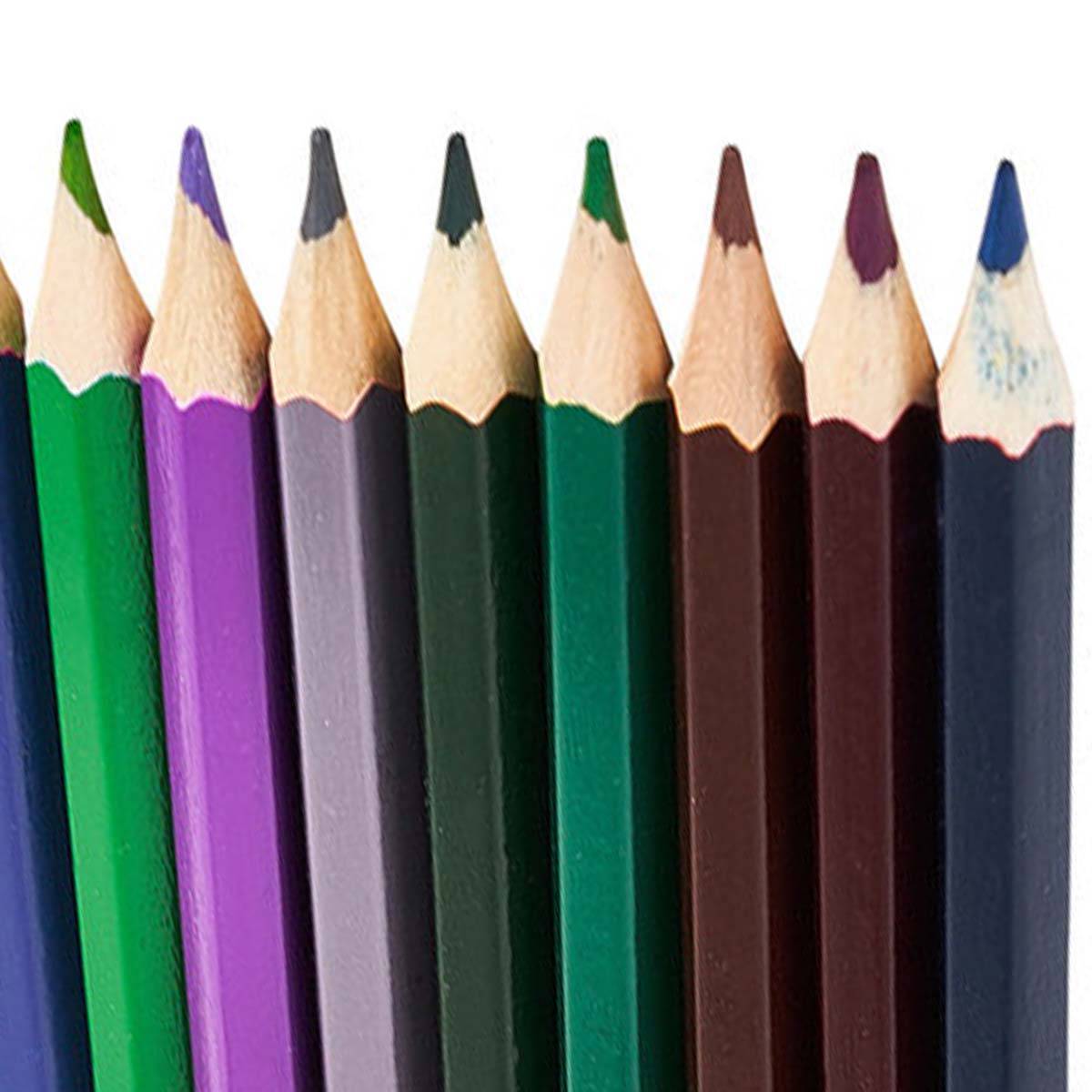 Lot de 12 Crayons de Couleur Double Face pour Dessin et Coloriage-2