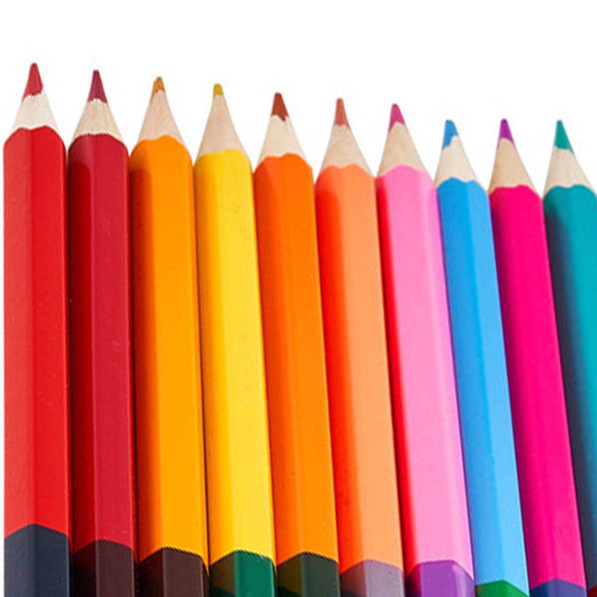 Lot de 12 Crayons de Couleur Double Face pour Dessin et Coloriage-3
