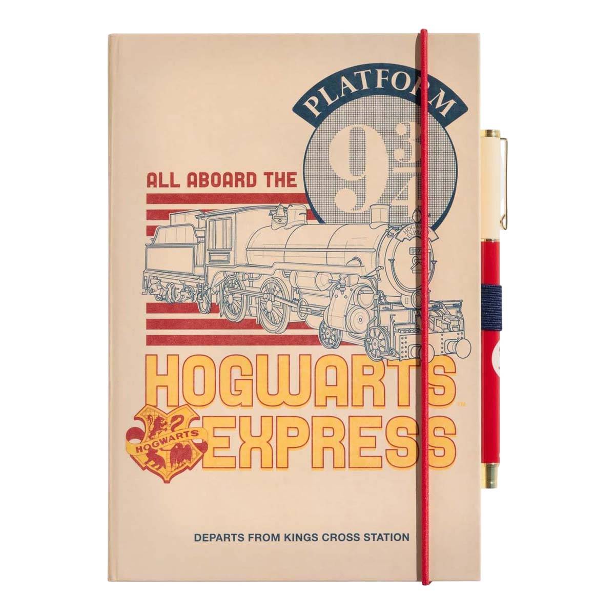 Cahier de Notes A5 avec Stylo Harry Potter Plateforme 9 3/4 Poudlard Express-0