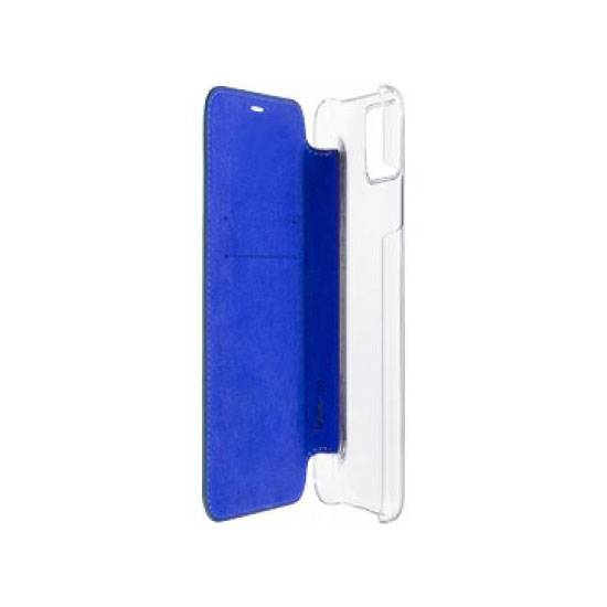 Étui Folio pour iPhone 11 Pro Max en Cuir avec Dos Transparent et Porte-Cartes-1