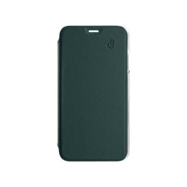 Étui Folio pour iPhone 11 Pro Max en Cuir avec Dos Transparent et Porte-Cartes