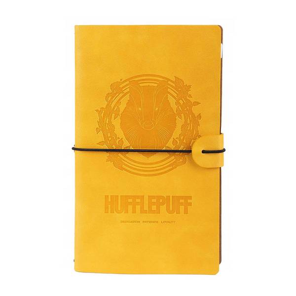 Carnet de Voyage Hufflepuff 12x19.6cm avec Élastique de Fermeture