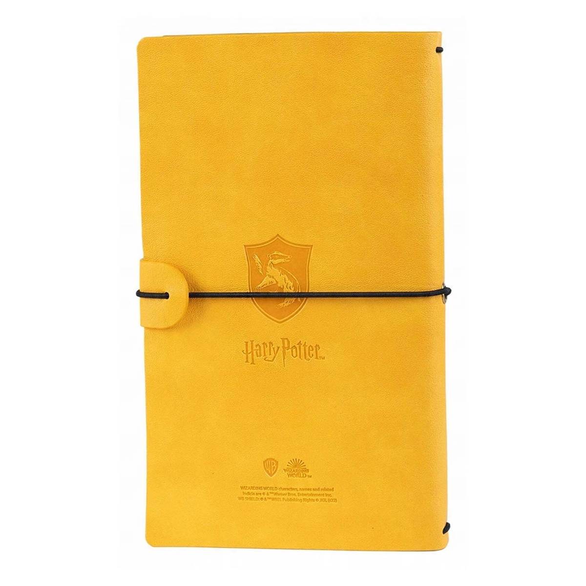 Carnet de Voyage Hufflepuff 12x19.6cm avec Élastique de Fermeture-4