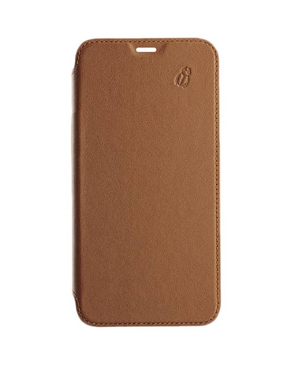 Étui Folio pour Apple iPhone 11 Pro en Cuir avec Dos Transparent et Porte-Cartes