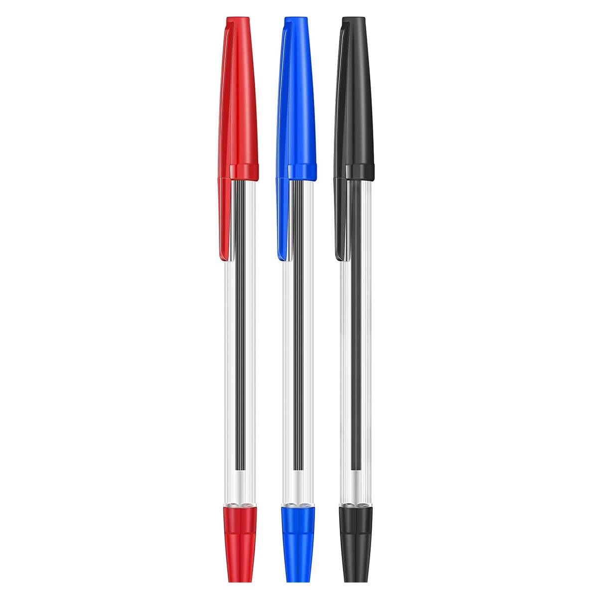 Lot de 10 Stylos à Bille 3 Couleurs Pointe Fine-1