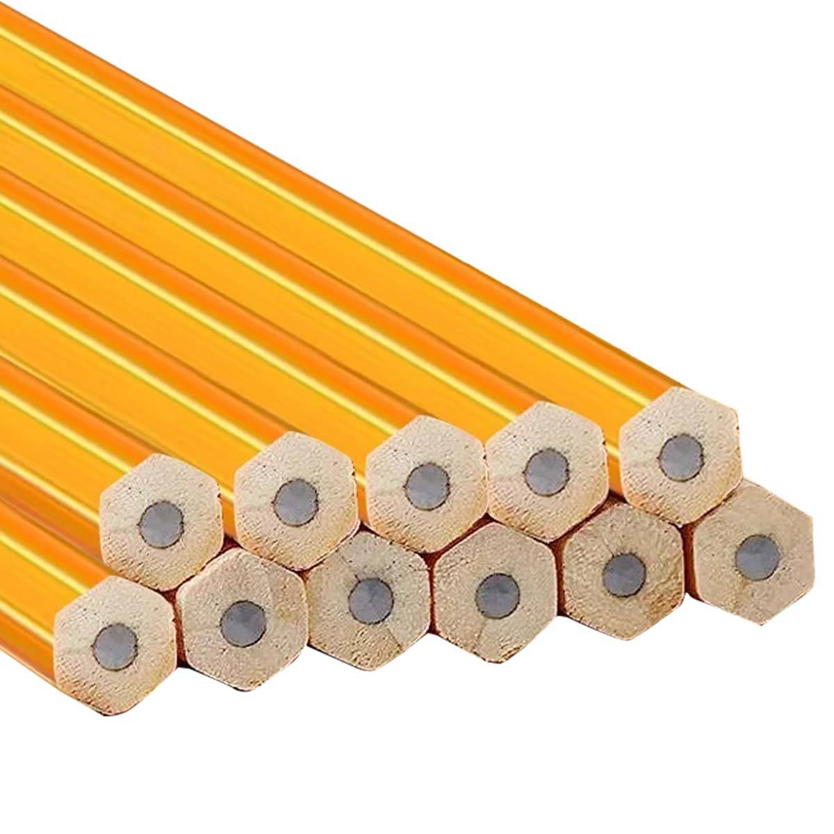Lot de 12 Crayons à Papier HB avec Gomme Intégrée pour Écriture ou Dessin-1