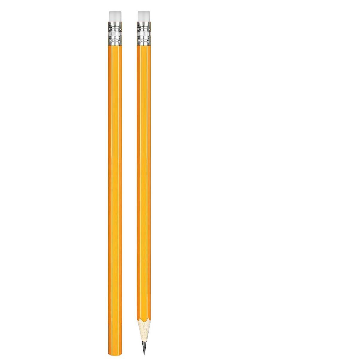 Lot de 12 Crayons à Papier HB avec Gomme Intégrée pour Écriture ou Dessin-2