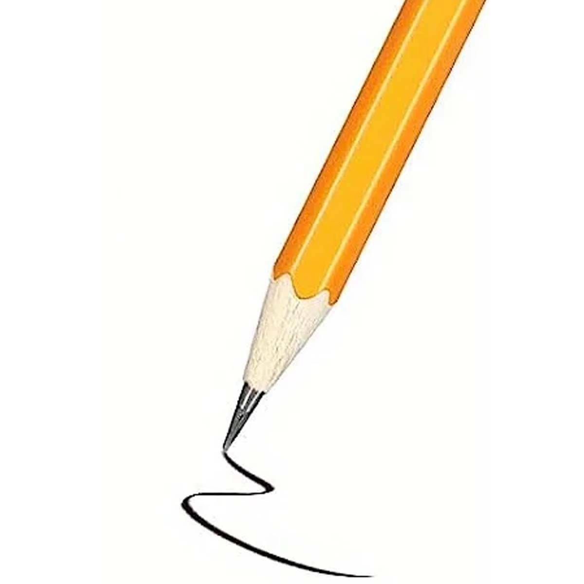 Lot de 12 Crayons à Papier HB avec Gomme Intégrée pour Écriture ou Dessin-3