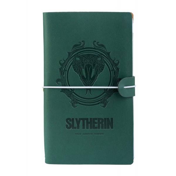 Carnet de Voyage Maison de Serpentard 12x19.6cm avec Bande Élastique