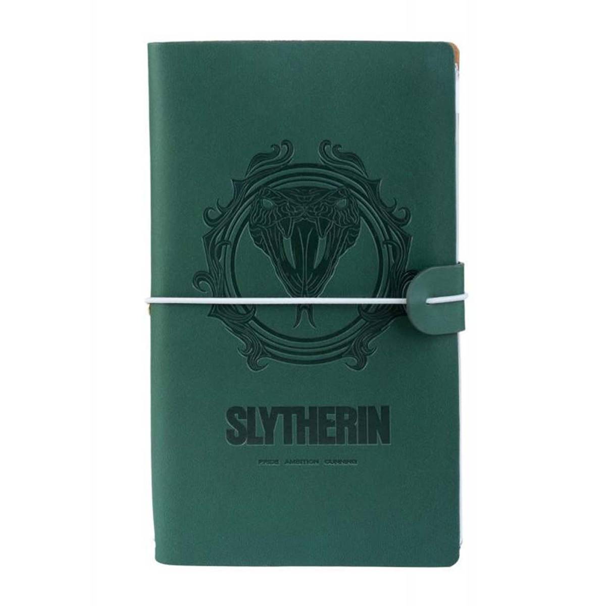 Carnet de Voyage Maison de Serpentard 12x19.6cm avec Bande Élastique-0