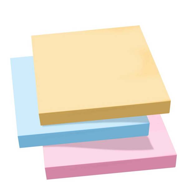Lot de 3 Blocs Notes Adhésives Repositionnables
