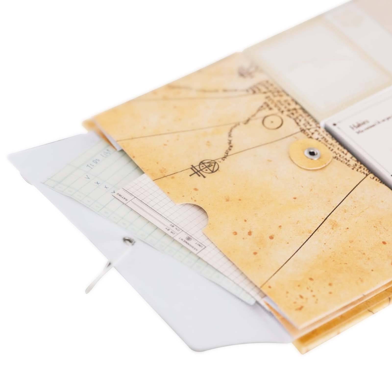 Agenda Hebdomadaire Carte du Maraudeur 19.3x16.5cm avec Notes Autocollantes-2