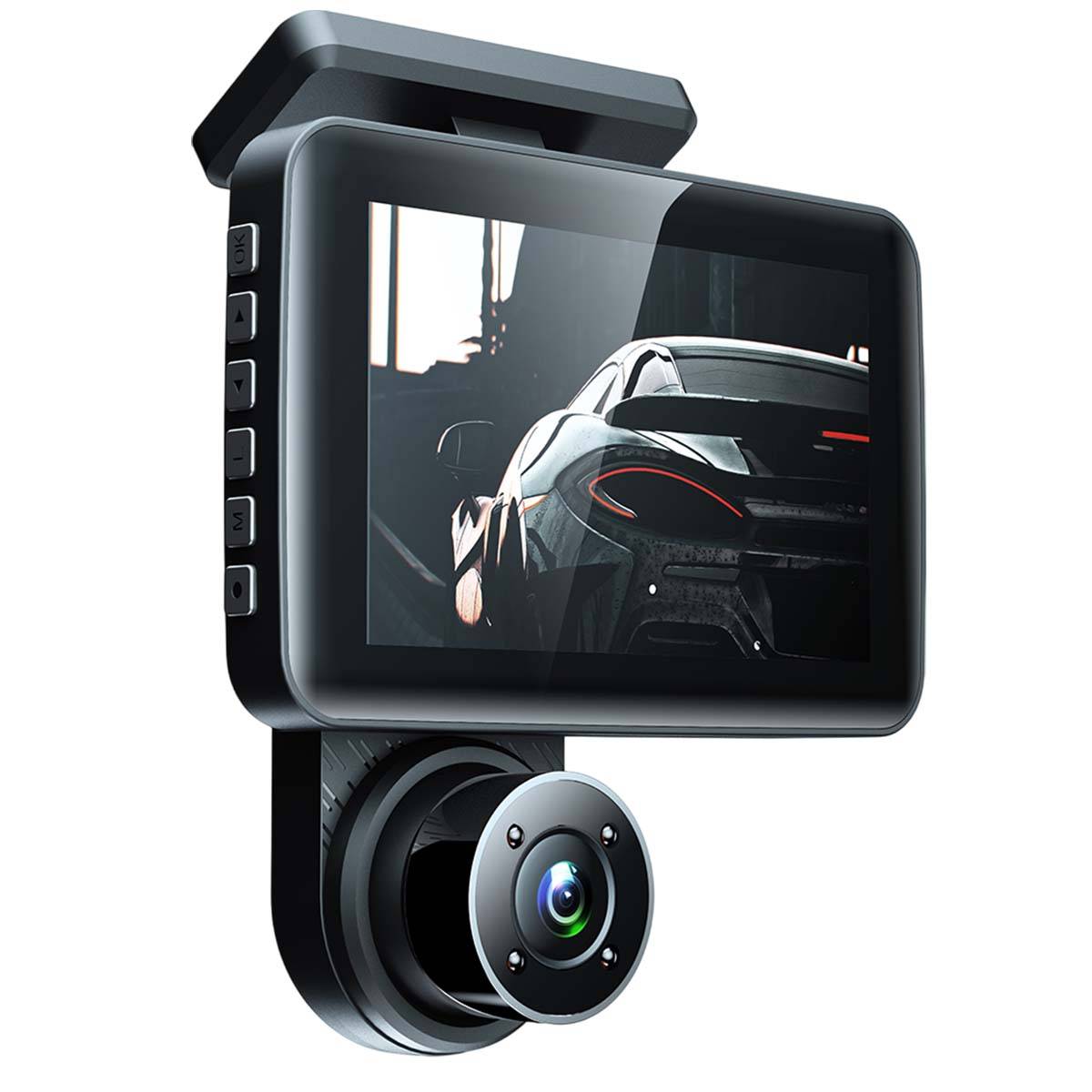 Dashcam Full HD Double Lentille avec Écran 4" pour Voiture-1