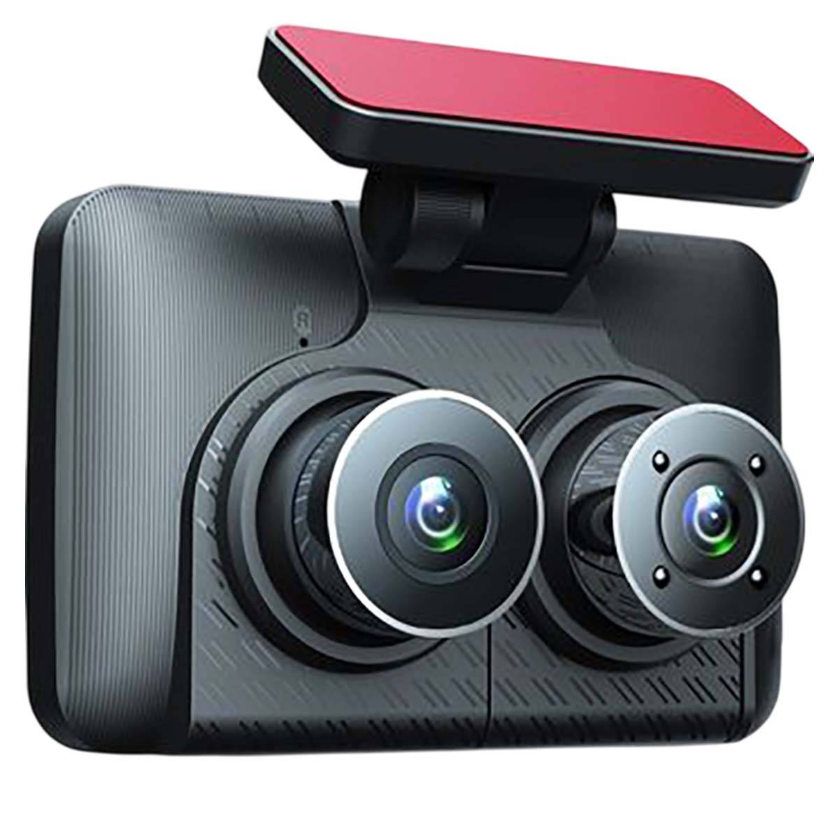 Dashcam Full HD Double Lentille avec Écran 4" pour Voiture-0