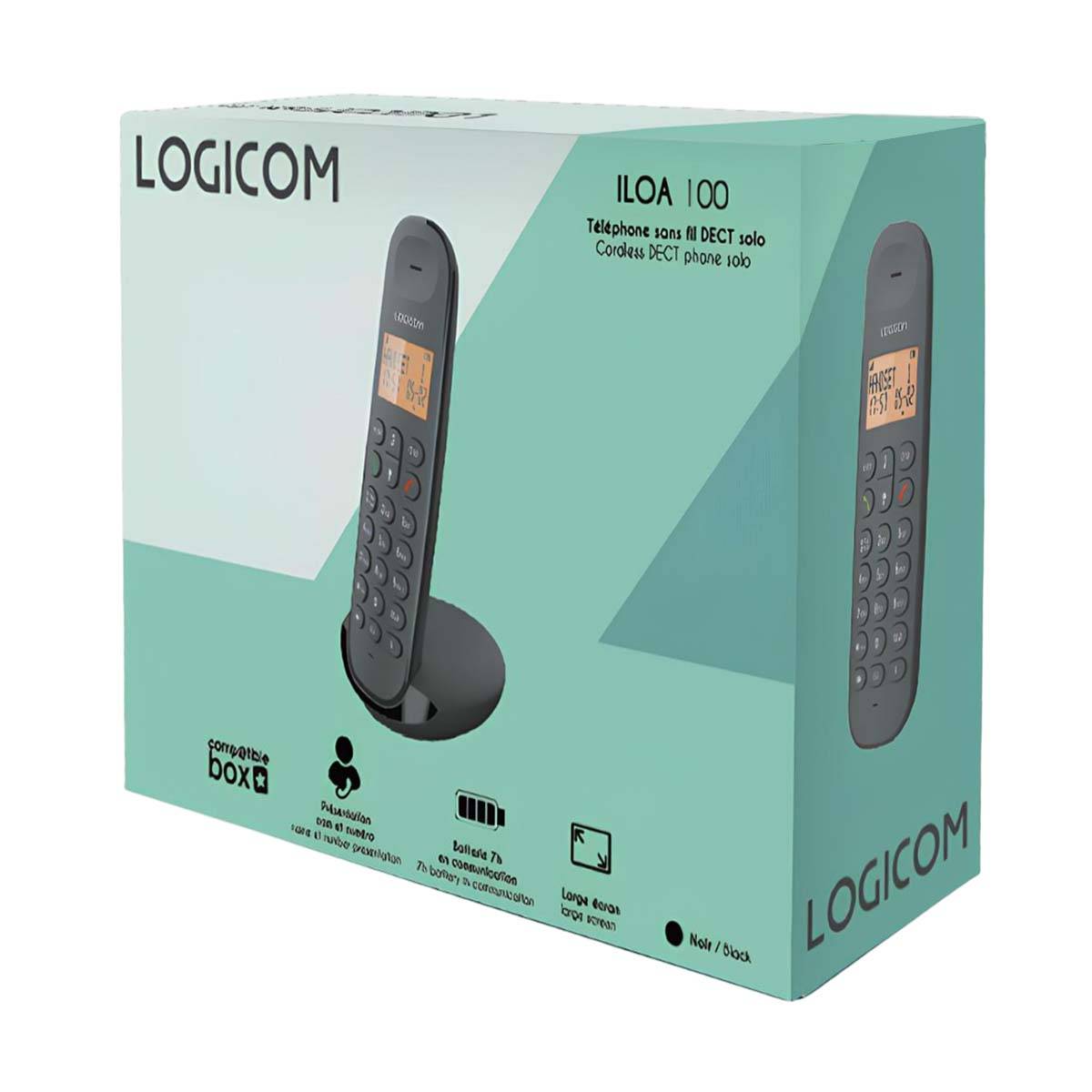 Téléphone sans Fil Mains Libres ILOA 100 avec Écran Portée 300m-2