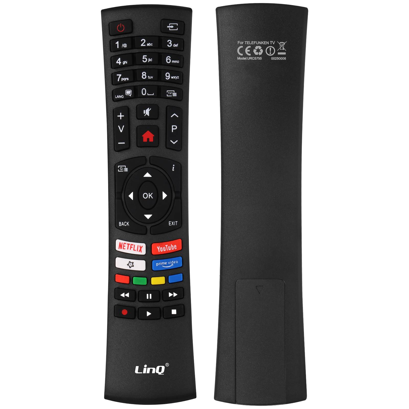 Télécommande TV Telefunken pour HDTV / LED / LCD Signal jusqu'à 8m-1