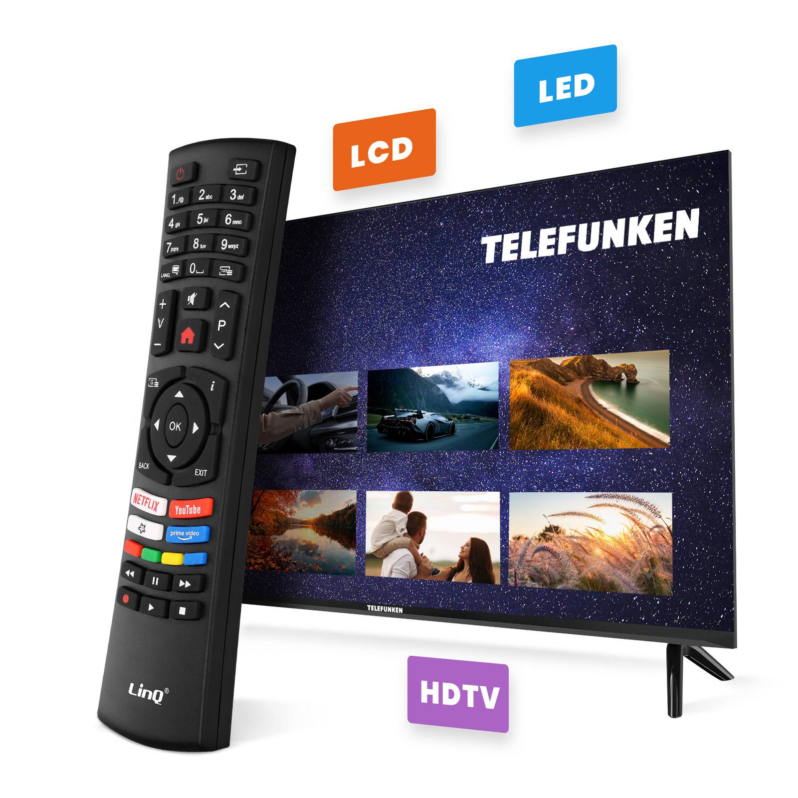 Télécommande TV Telefunken pour HDTV / LED / LCD Signal jusqu'à 8m-2