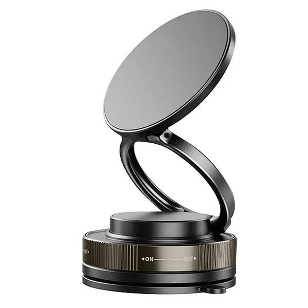 Support Magnétique pour Smartphone Rotatif et Fixation Ventouse