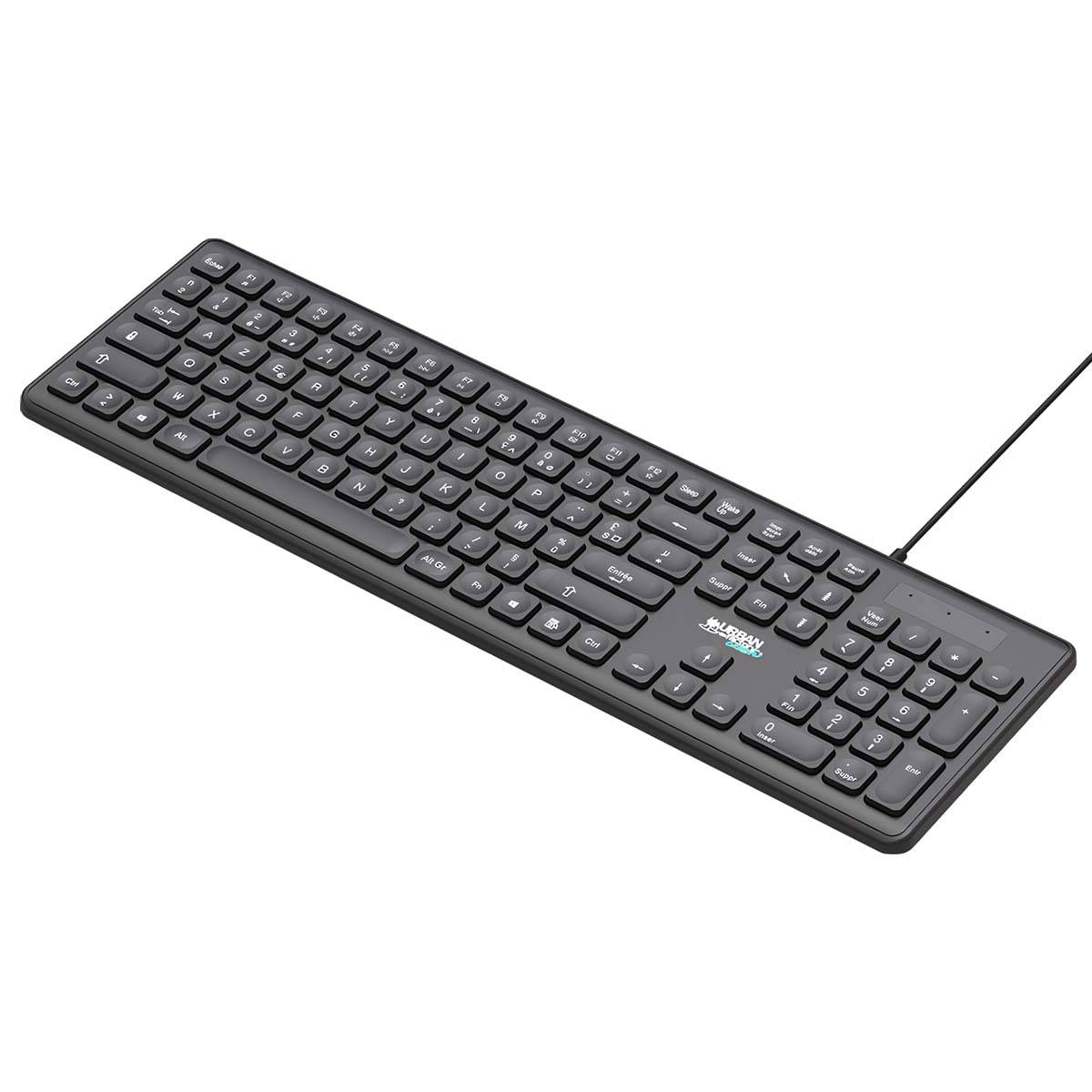 Clavier Filaire USB-A / USB-C pour PC Modèle Cyclee Touche Complet-0