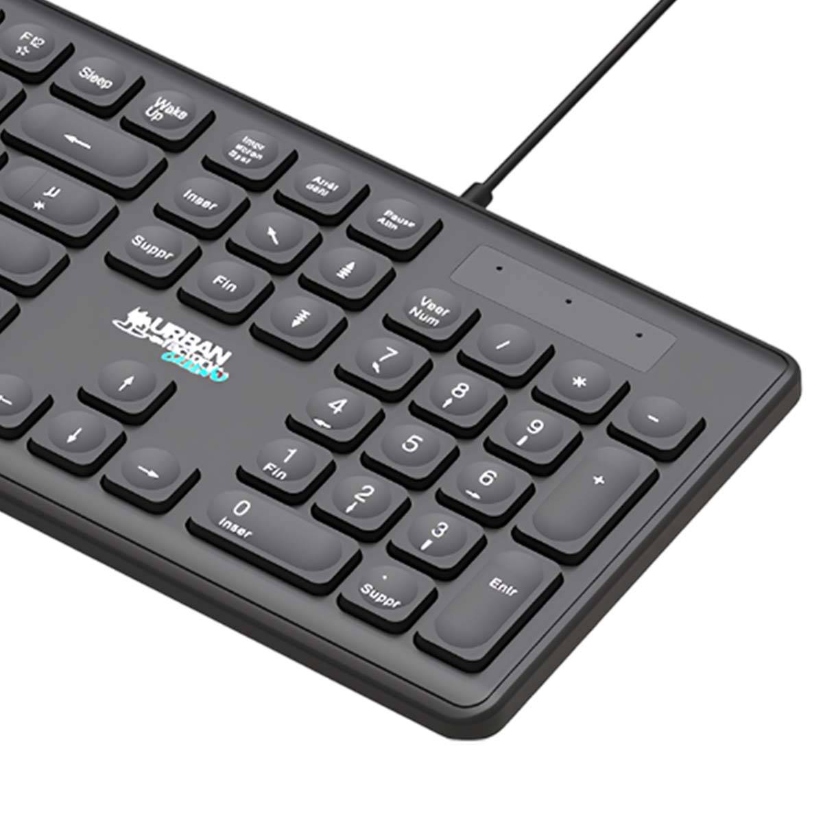 Clavier Filaire USB-A / USB-C pour PC Modèle Cyclee Touche Complet-2