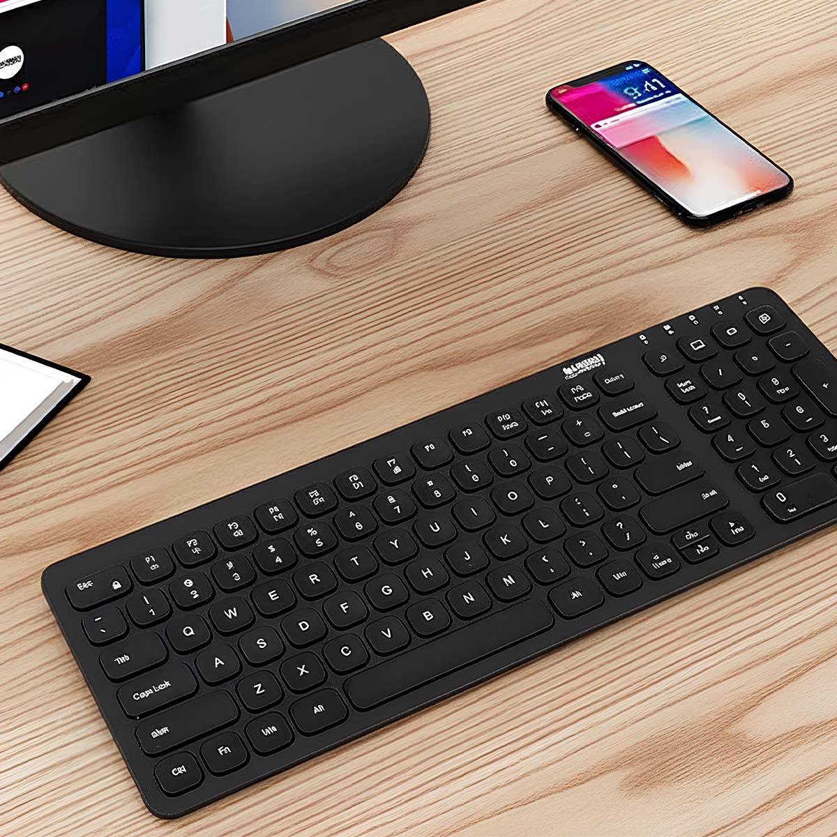 Clavier sans Fil Bluetooth avec Batterie Onlee Ultra Compact-2