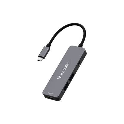 Hub Verbatim, USB-C Essentials, 4 ports HDMI, 2 ports USB-A, 1 port USB-C PD, emballage blister.-0