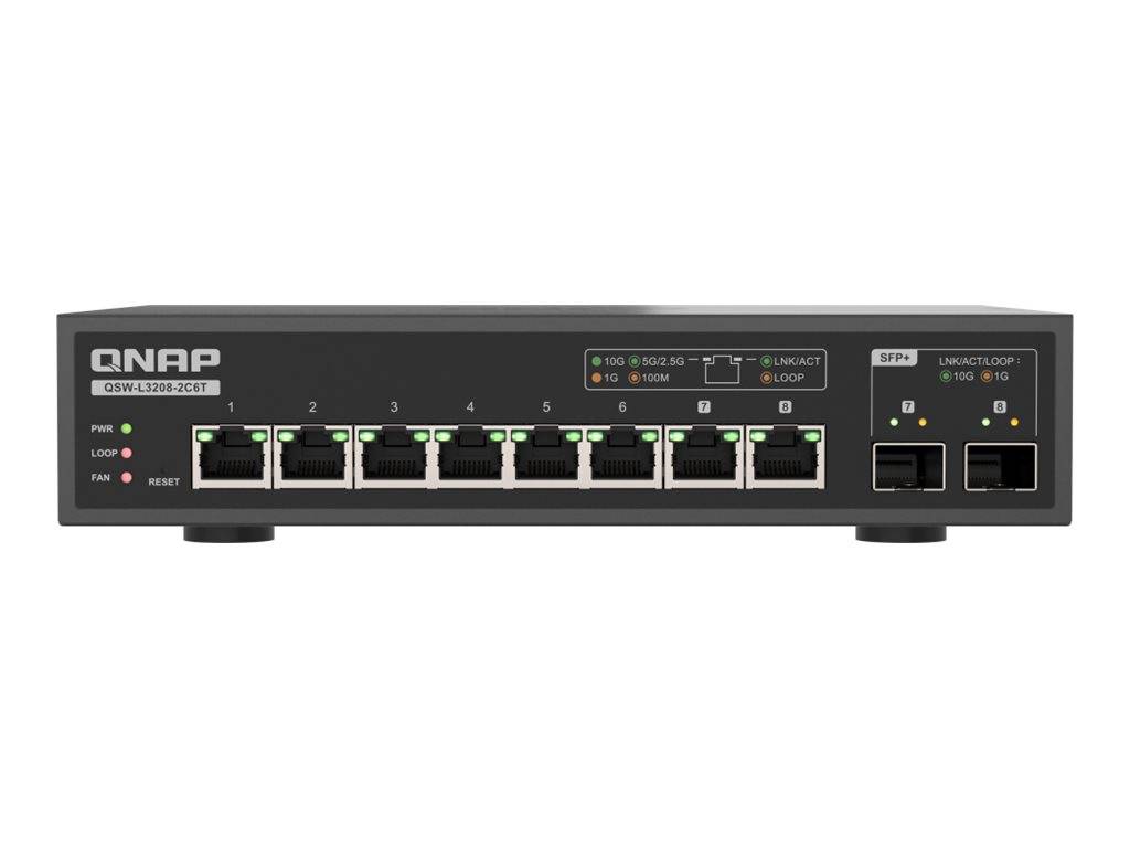 QNAP QSW-L3208-2C6T Netzwerk Switch-0