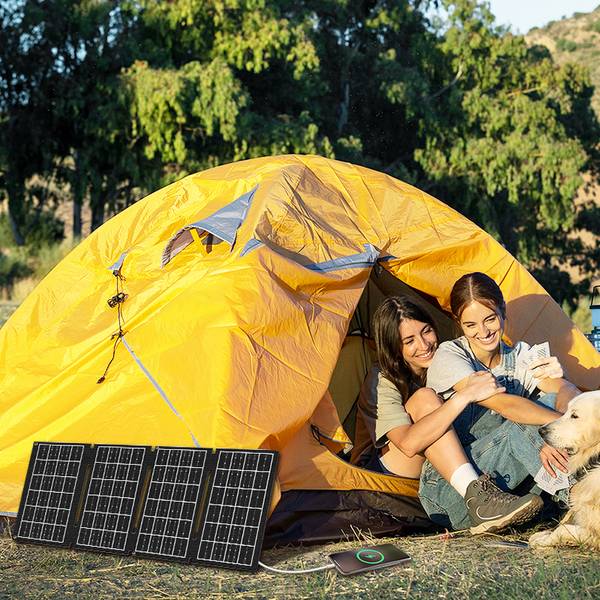 Panneau Solaire Pliable Usb 15w Recharge Mobile Nomade Et écologique - Logilink