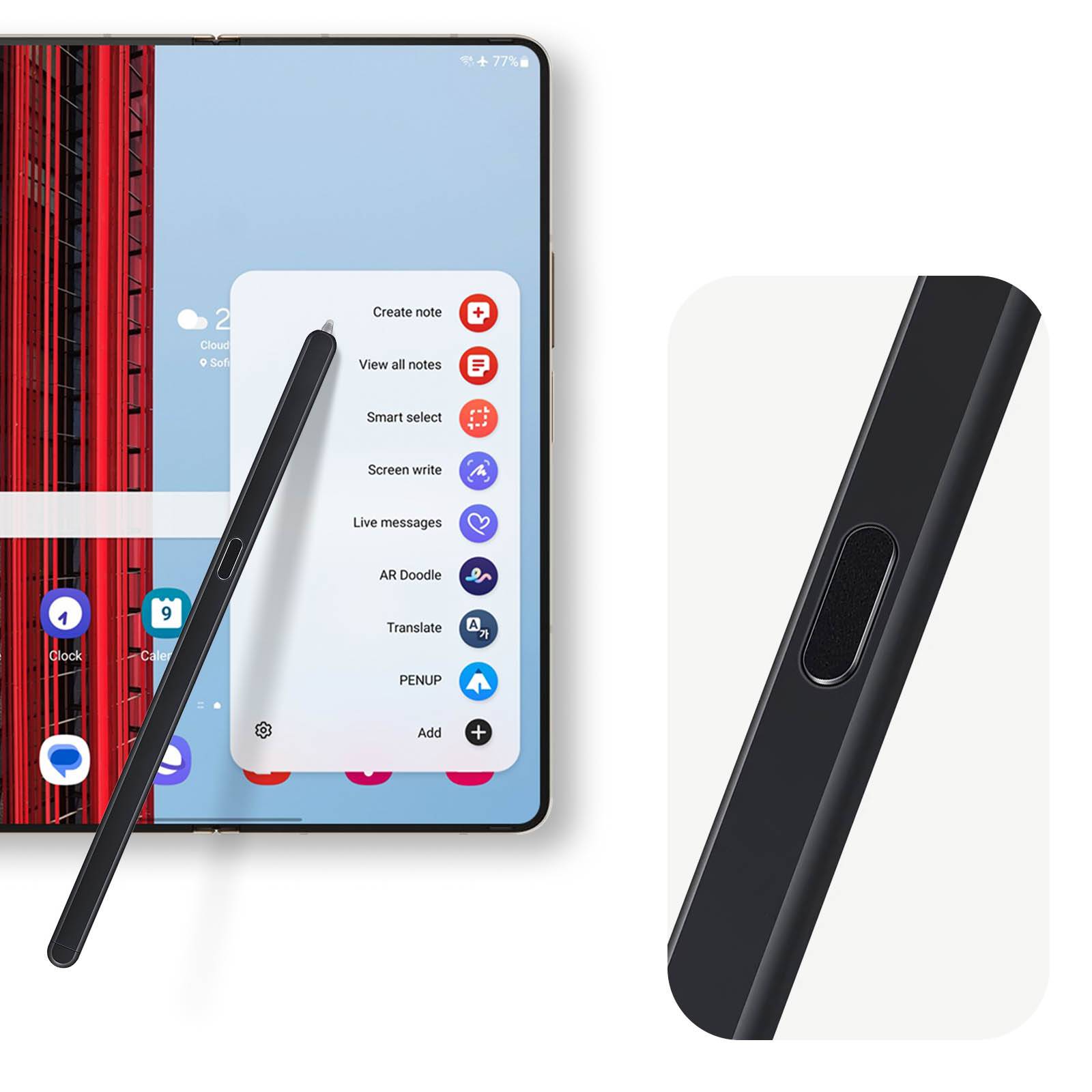 Stylet S Pen pour Galaxy Z Fold 5 / Z Fold 6 Haute Précision 4096 Niveaux-4
