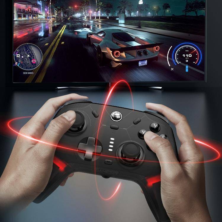 Gamepad Sans Fil Bluetooth RGB Pour Switch Android iOS PC Avec Vibration - Noir - Yonis-1