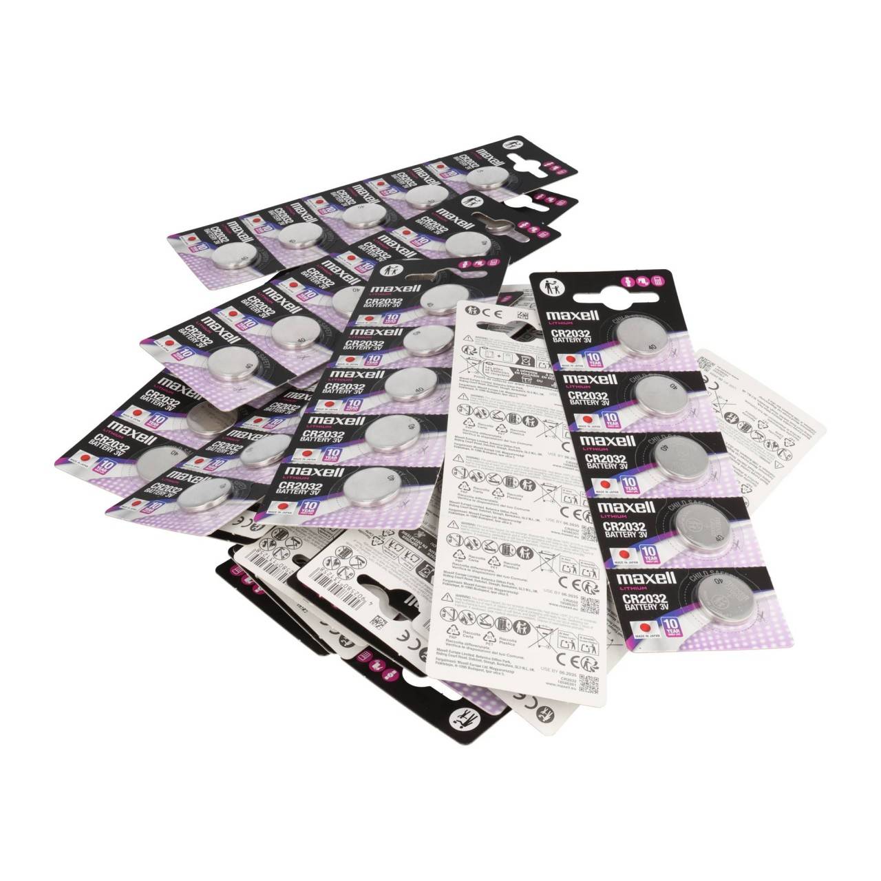 Piles au lithium CR2032 IEC CR 2032, lot de 100 pièces-3