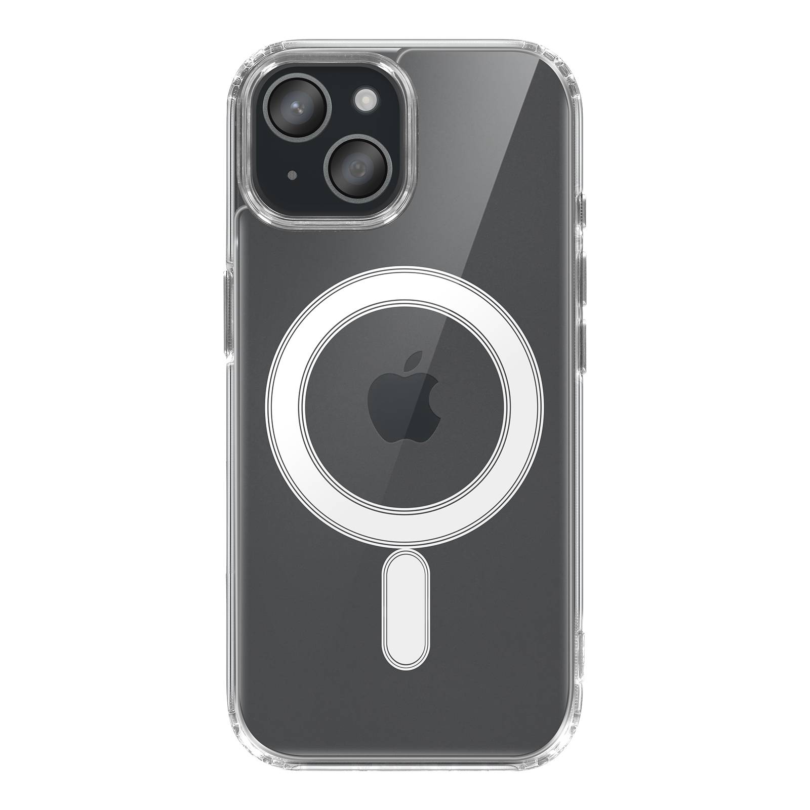 Coque MagSafe Renforcée pour iPhone 15 modèle MagStick Clear Jelly-1